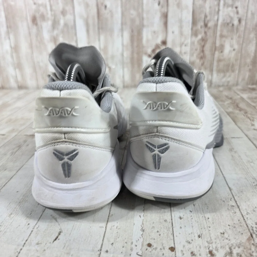 Nike Mamba Fury White Wolf Grey Kobe Bryant Basketball Shoes CK2087-100 Mens 7.5
